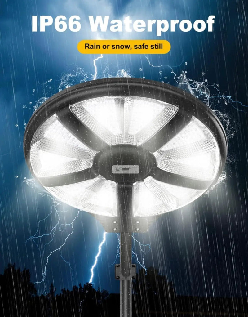 6000W Solar Street Light Outdoor Waterproof -Radar & Motion Sensing, Remote Control with 360° Wide Angle Lighting by Outdoor Solar Outlet