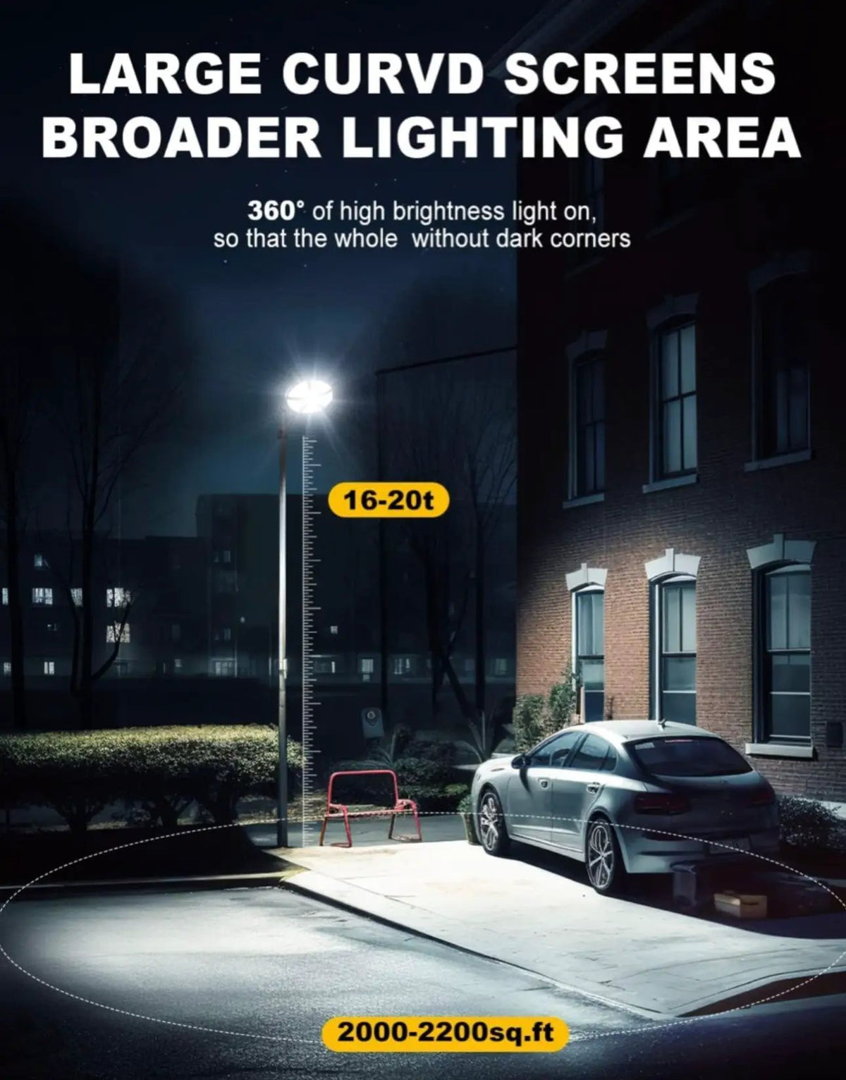 6000W Solar Street Light Outdoor Waterproof -Radar & Motion Sensing, Remote Control with 360° Wide Angle Lighting by Outdoor Solar Outlet