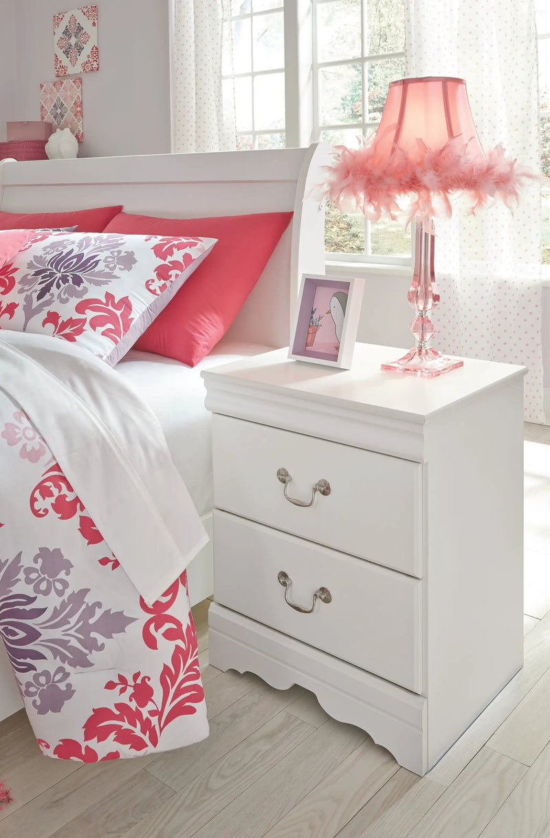 Anarasia - Two Drawer Night Stand - White by Unique Piece Furniture