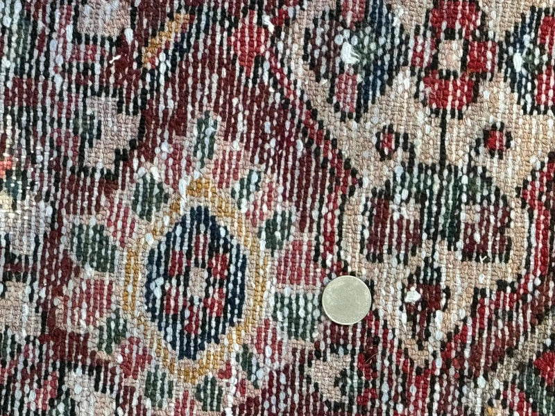 Rare Persian Bakhtiari Rug 10x13, Red, Semi Antique, Large Persian Carpet, Handmade by Jewel Rugs