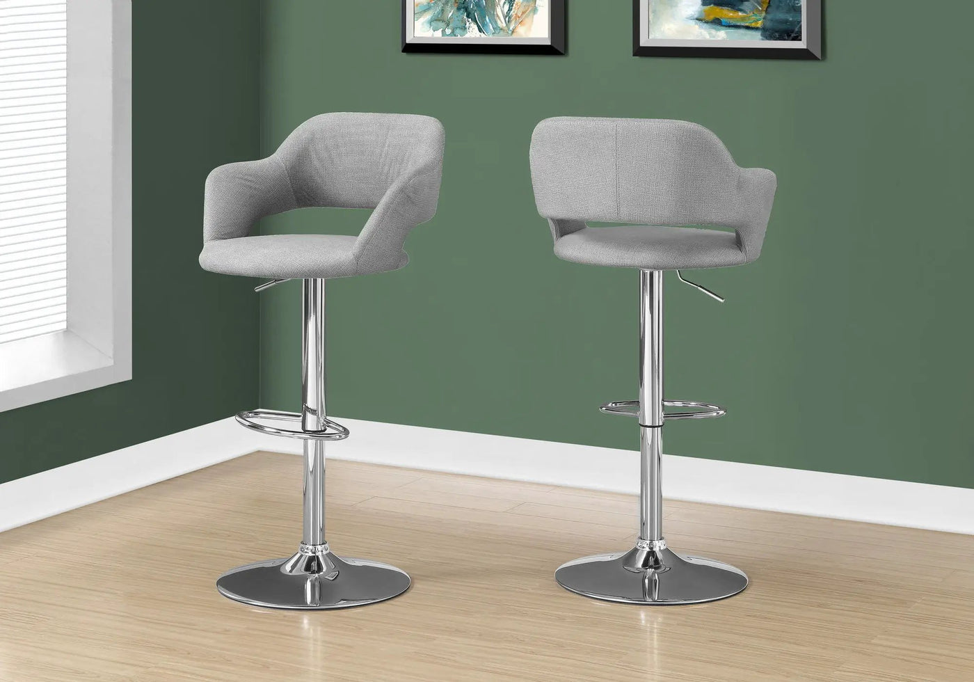 Swivel Stool Bar Height, Adjustable Versatile Seating, Contemporary & Modern by HouseOfZazla
