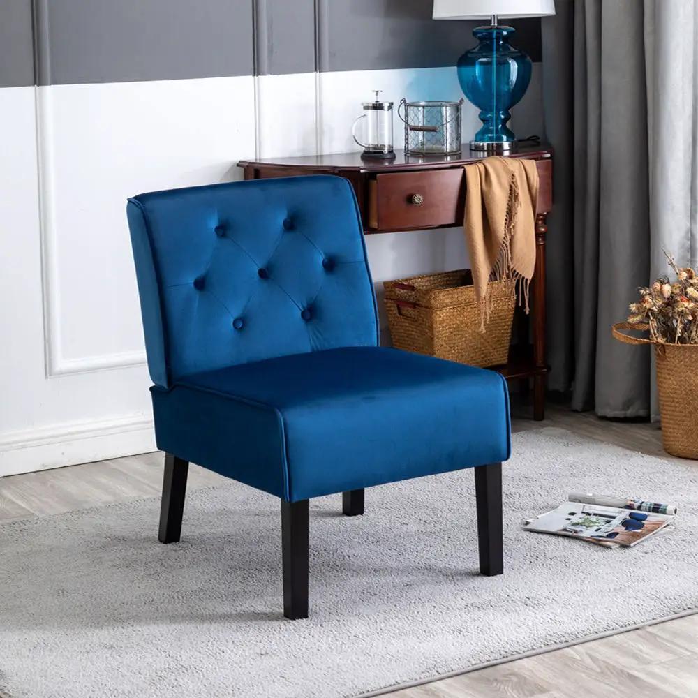 Reese - Living Room Armless Button Tufted Pattern Accent Chair (Set of 2) by Unique Piece Furniture