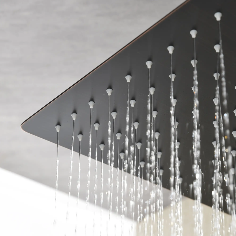 10 Inch Wall Mount Rainfall Square Shower Head, Oil Rubbed Bronze by HouseOfZazla
