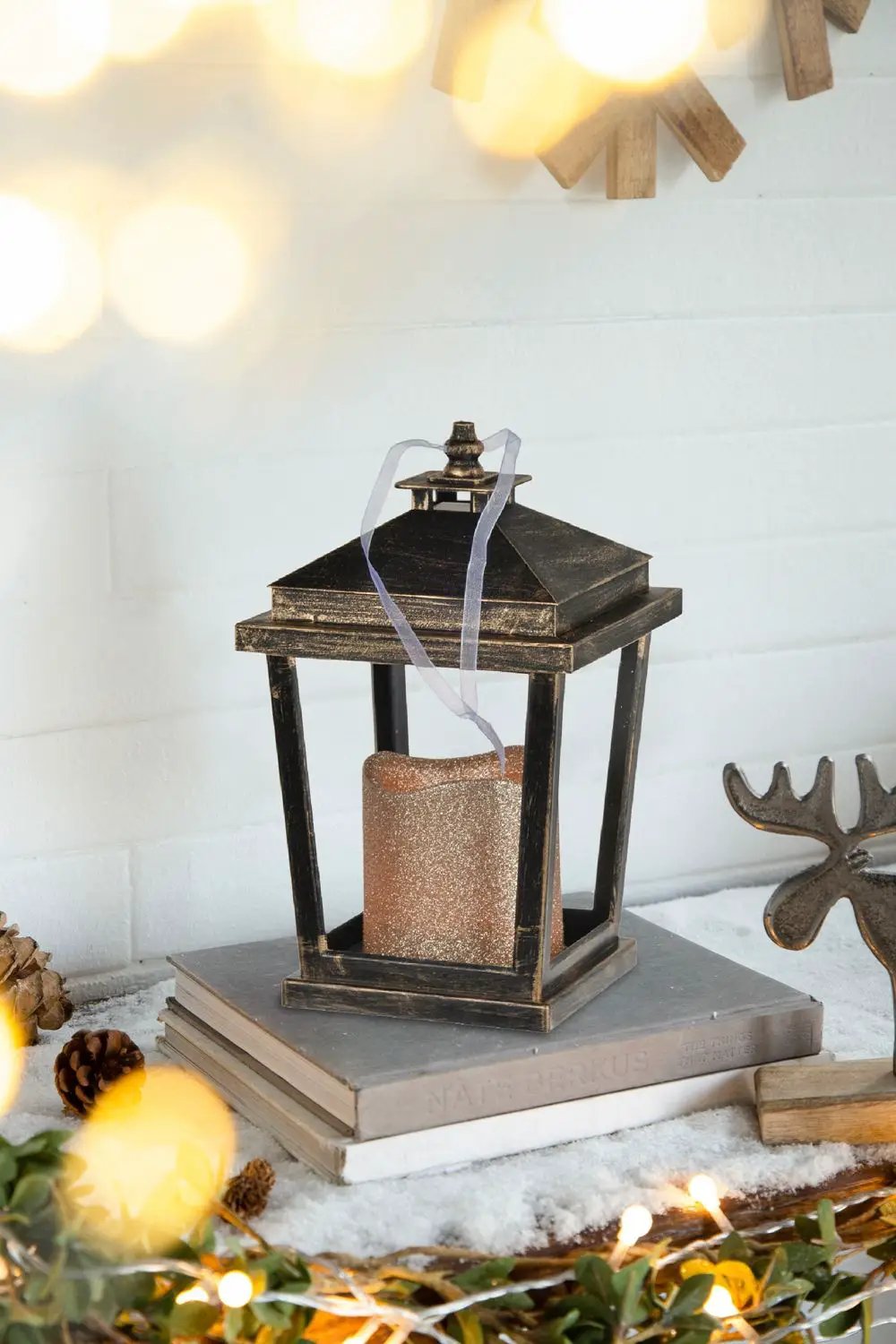 Menifee - Lantern With Led Candle (Set of 2) by HouseOfZazla