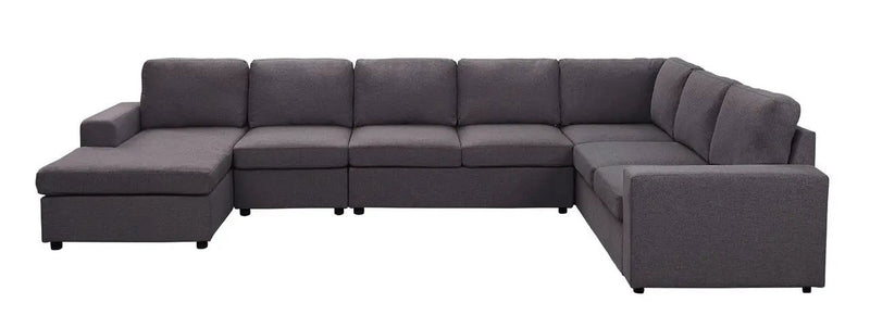 Tifton - 7 Seat Reversible Modular Sectional Sofa Chaise by Unique Piece Furniture