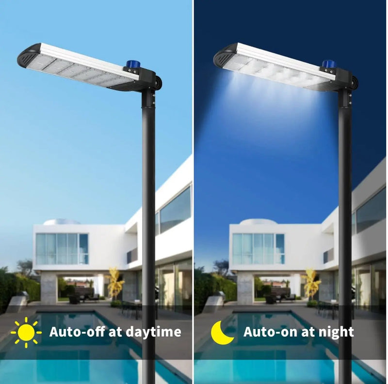 600W LED Parking Lot Lights Hard Wired , 60000LM 6000K with Dust to Dawn Photocell Sensor Slip Fitter by Outdoor Solar Outlet