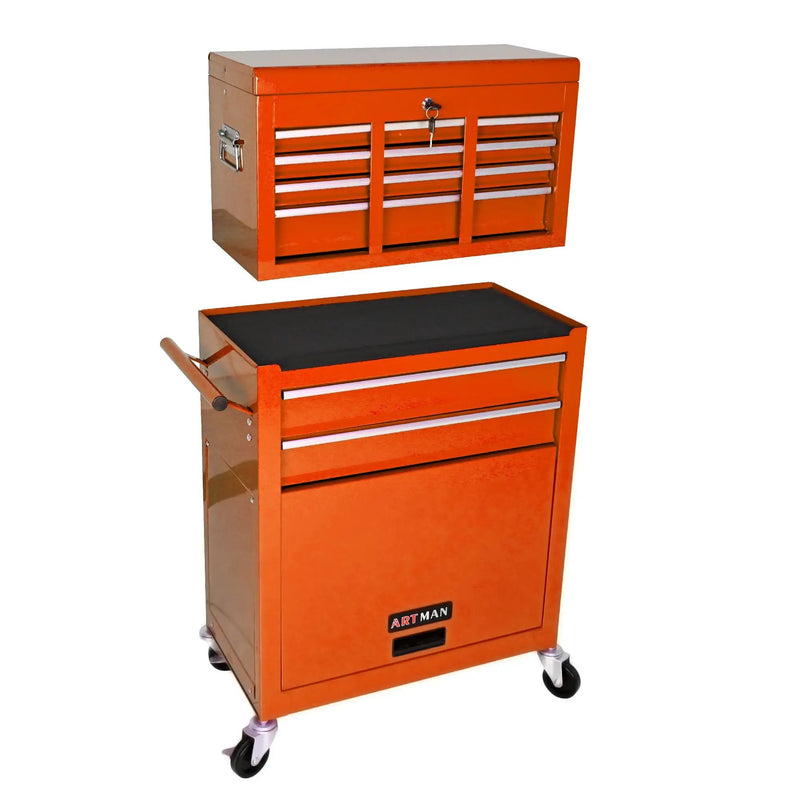 High Capacity Rolling Tool Chest With Wheels And Drawers, Storage Cabinet by HouseOfZazla