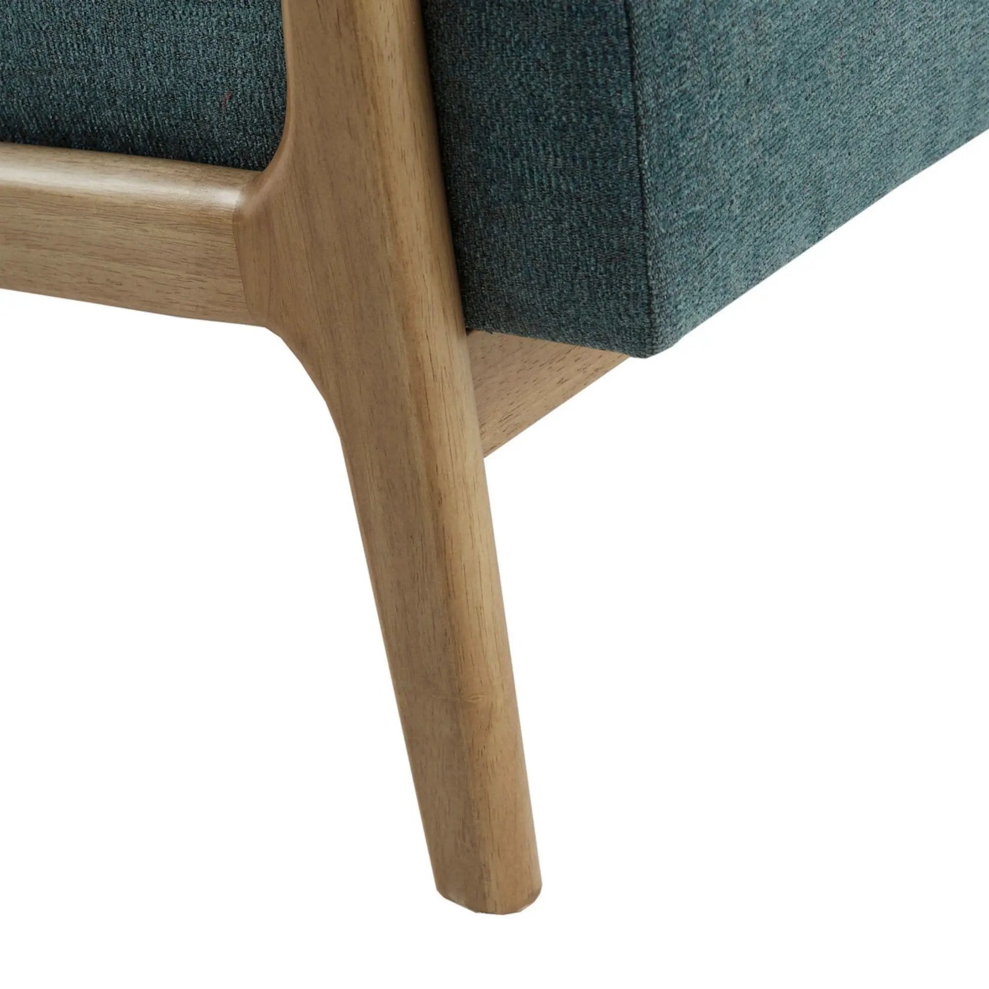 Mid-Century Style Lounge Chair With Upholstered Seat by Unique Piece Furniture