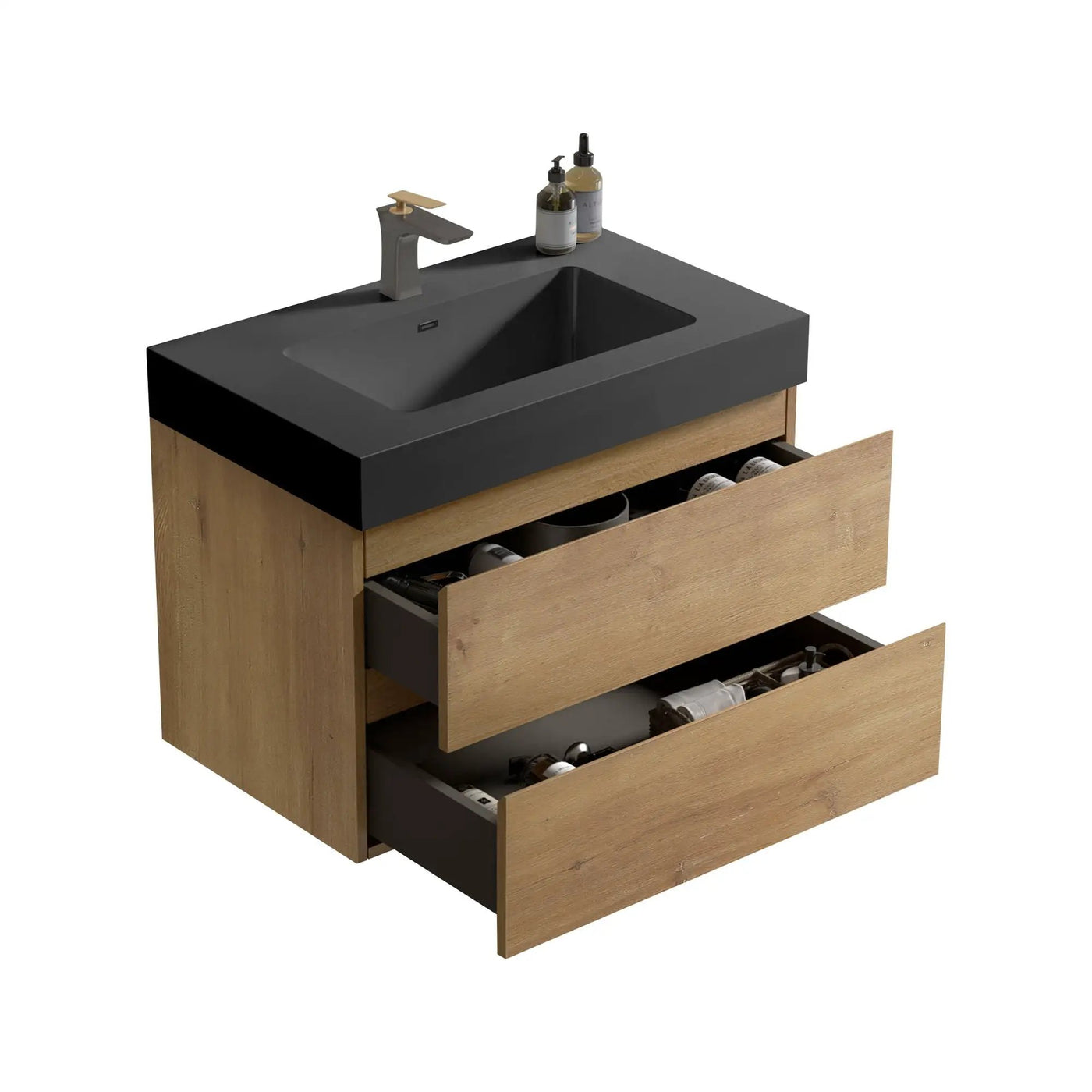 Alice Natural Oak Bathroom Vanity With Sink by HouseOfZazla
