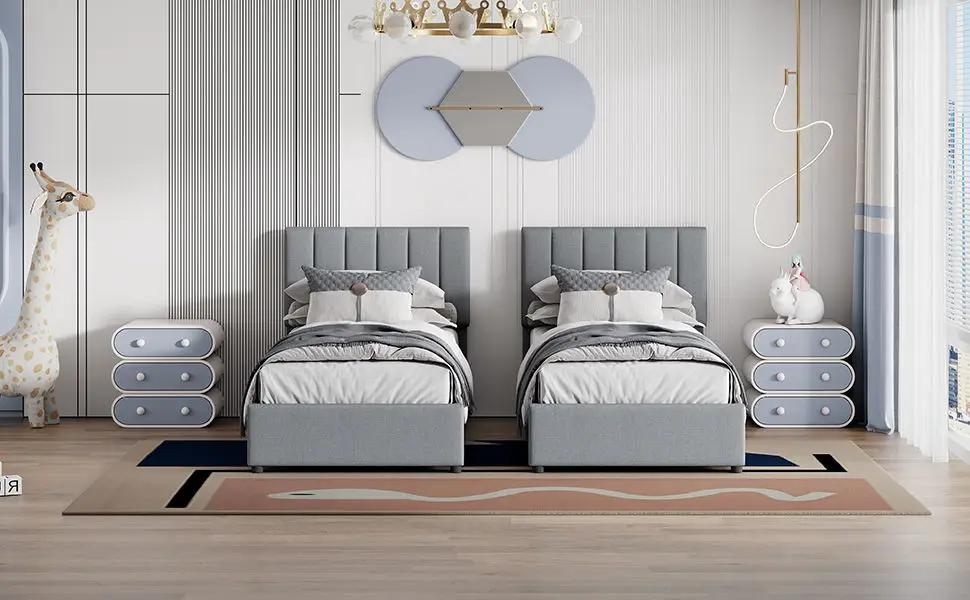 Upholstered Platform Bed With A Hydraulic Storage System by HouseOfZazla