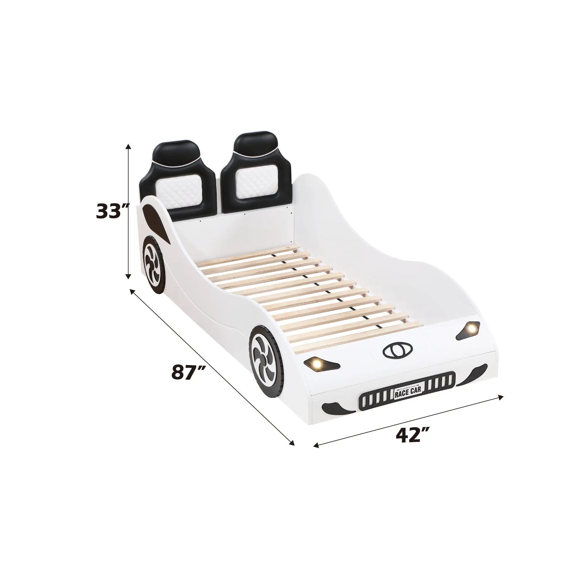 Colen - Twin Car Bed With LED by Unique Piece Furniture