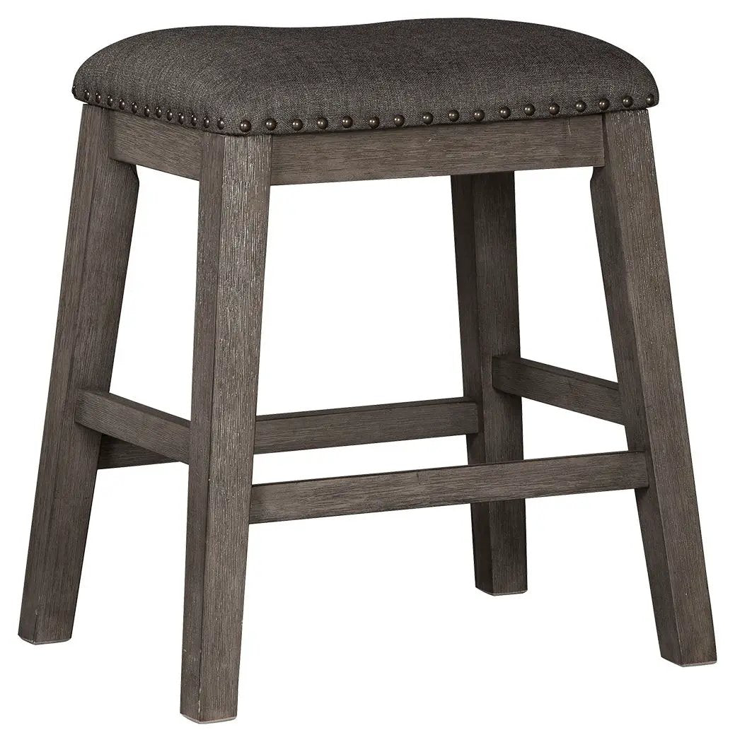 Caitbrook - Upholstered Stool (Set of 2) - Gray by Unique Piece Furniture