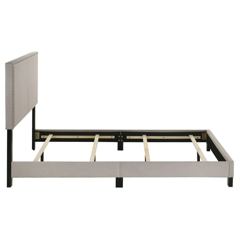 Boyd Upholstered Queen Panel Bed Ivory by Unique Piece Furniture