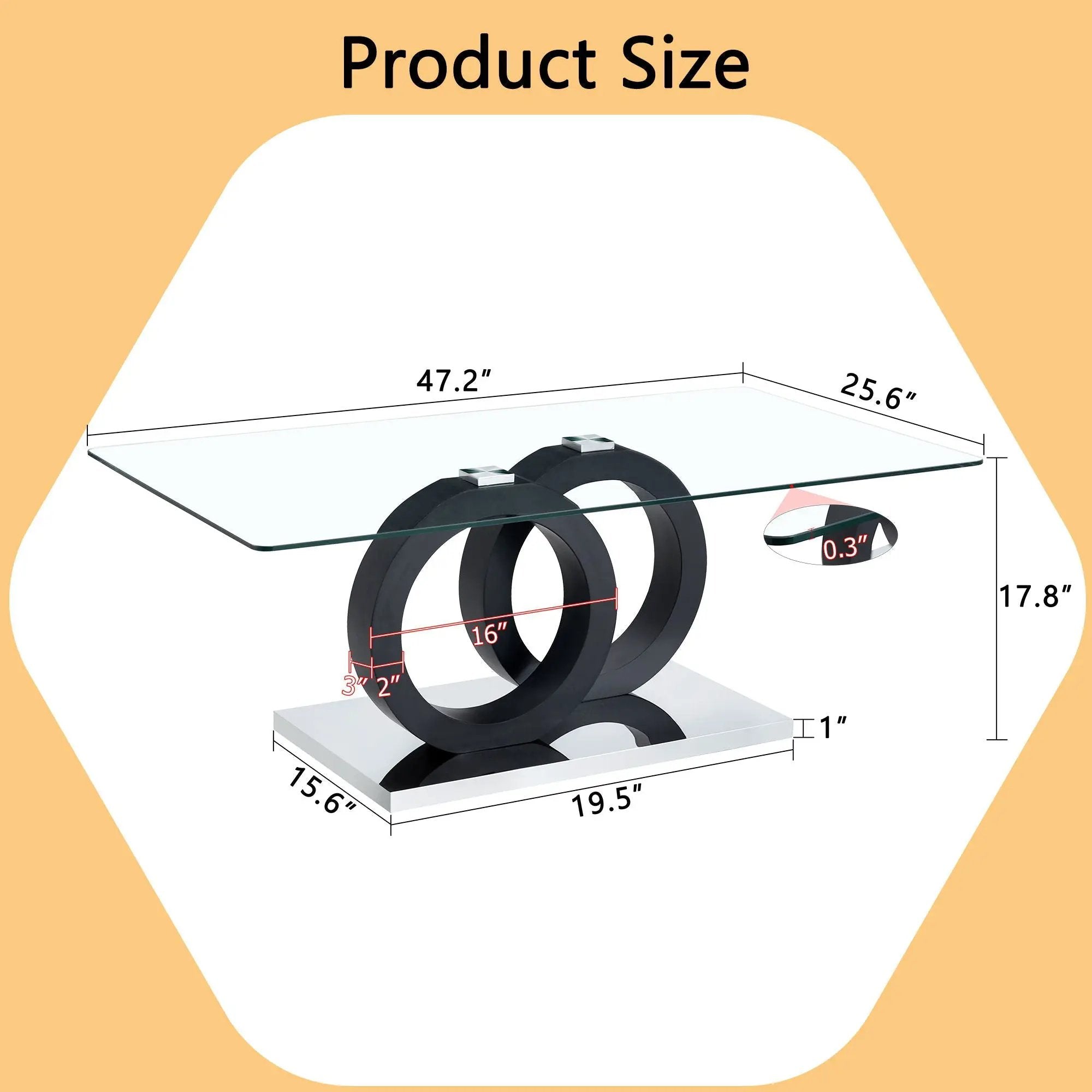 Minimalist Coffee Table - Black by Unique Piece Furniture