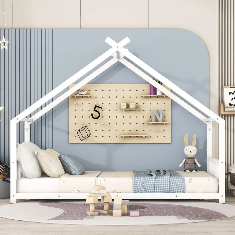 Metal House Bed by Unique Piece Furniture