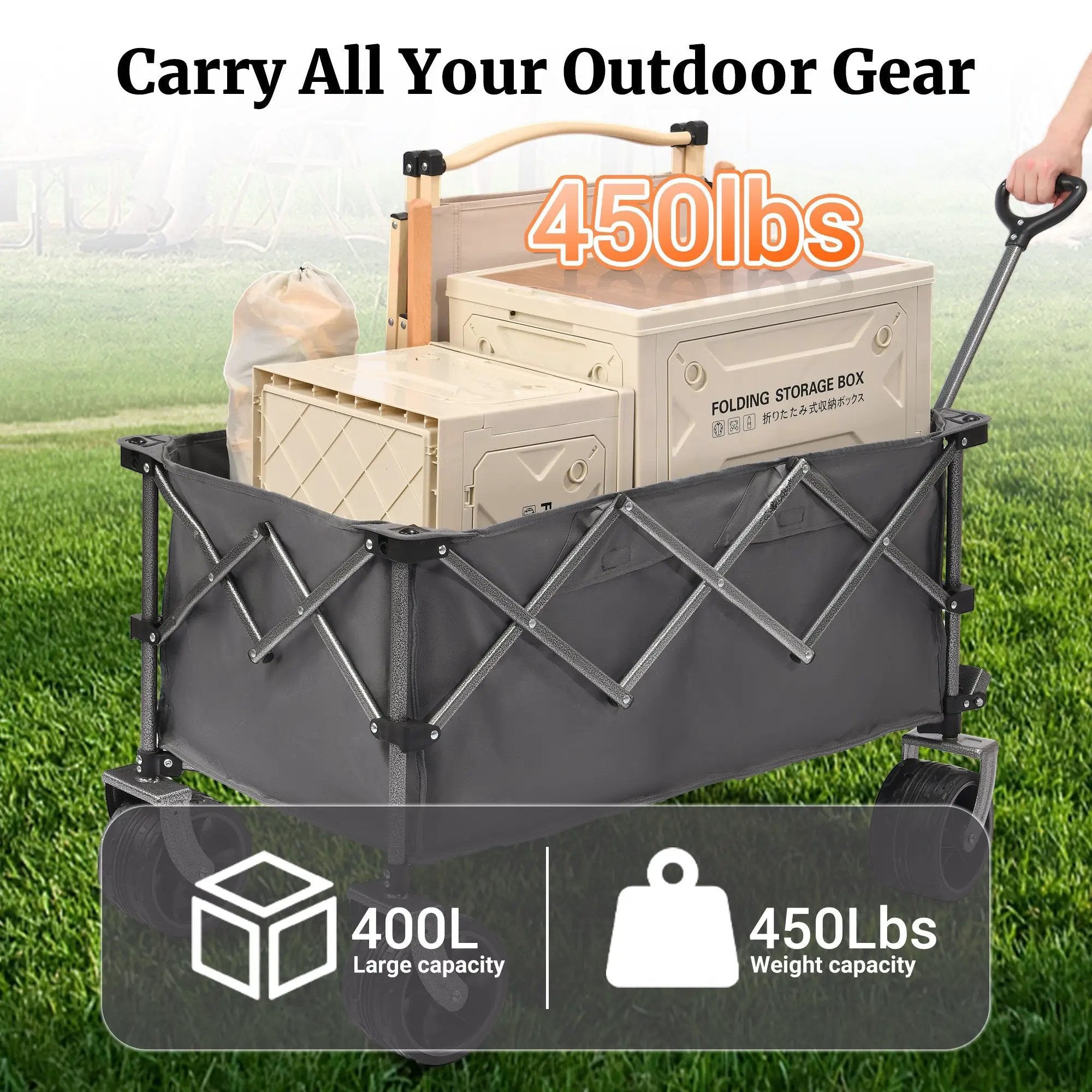 Portable 400L Collapsible Wagon by HouseOfZazla