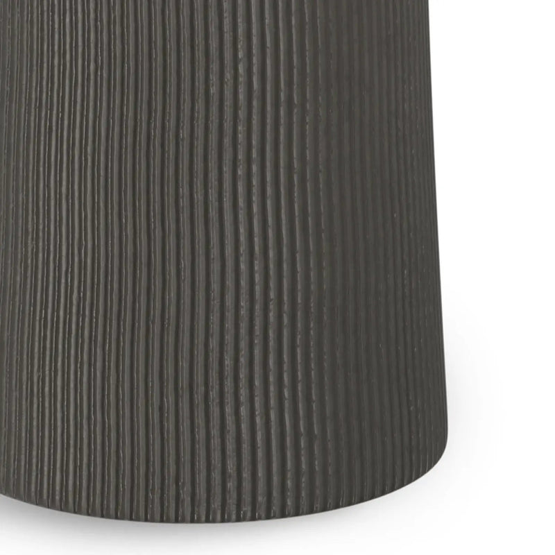 Hughes - Cast Aluminum Side Table - Black by HouseOfZazla