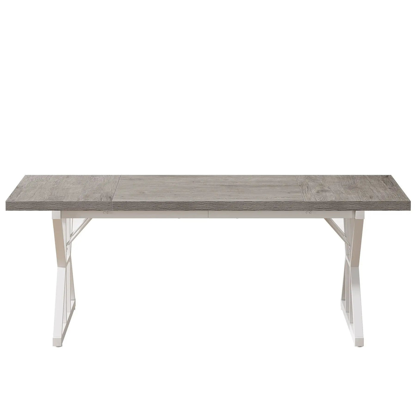 Rectangular Dining Table With X Trestle Metal Legs by HouseOfZazla