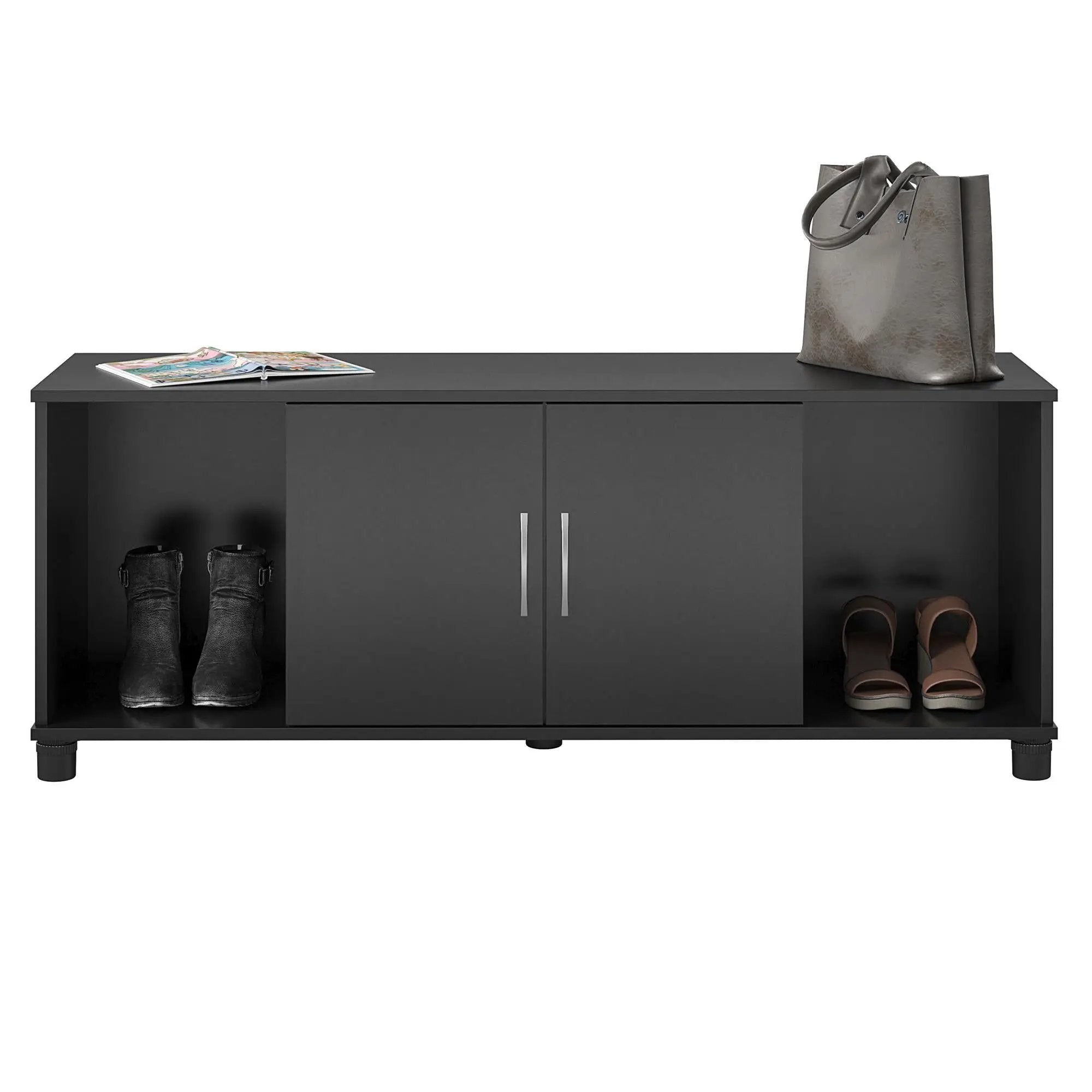 Lory - Shoe Storage Bench - Black by Unique Piece Furniture