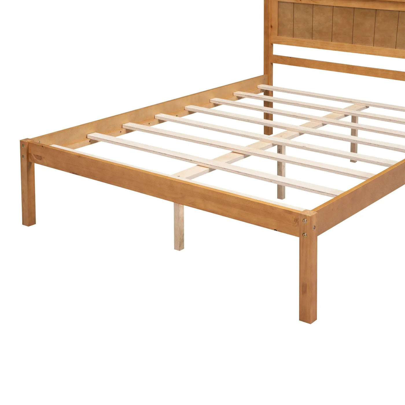 Platform Bed Frame With Headboard by HouseOfZazla