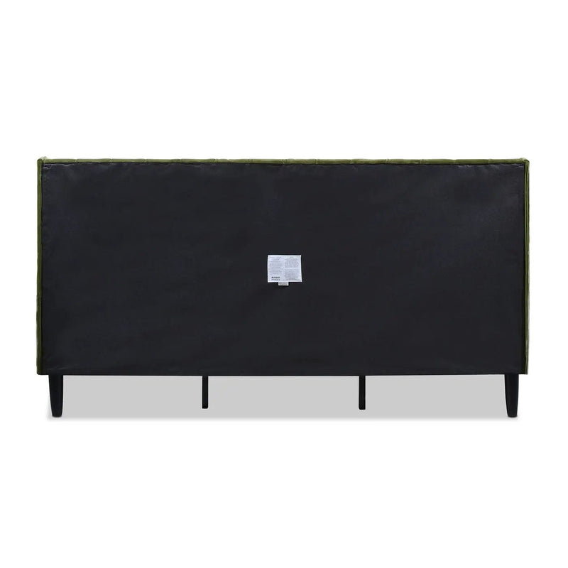 Aspen - Vertical Tufted Modern Headboard Platform Bed Set by HouseOfZazla