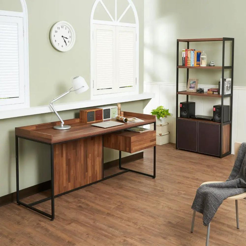 Sara - Bookshelf - Walnut & Sandy Black by Unique Piece Furniture