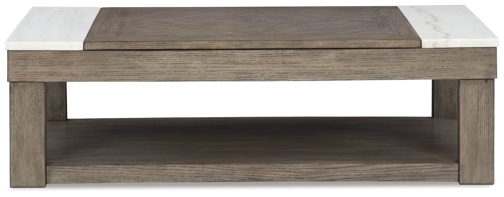 Loyaska - Lift Top Cocktail Table - Grayish Brown / White by Unique Piece Furniture