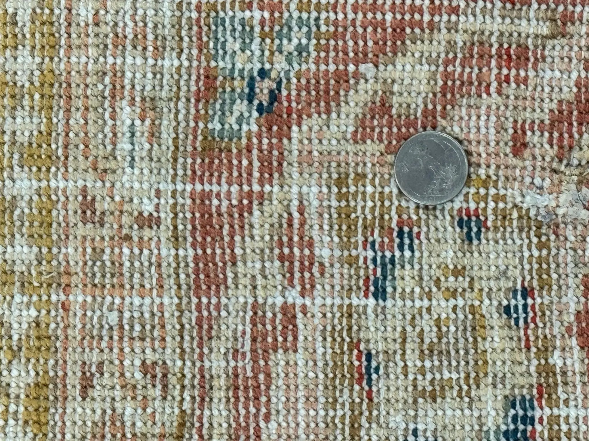 Antique Persian Tabriz Khoy Rug 8x10, Handmade Wool Carpet, Light Green Beige, Vintage Rug for Modern Home by Jewel Rugs