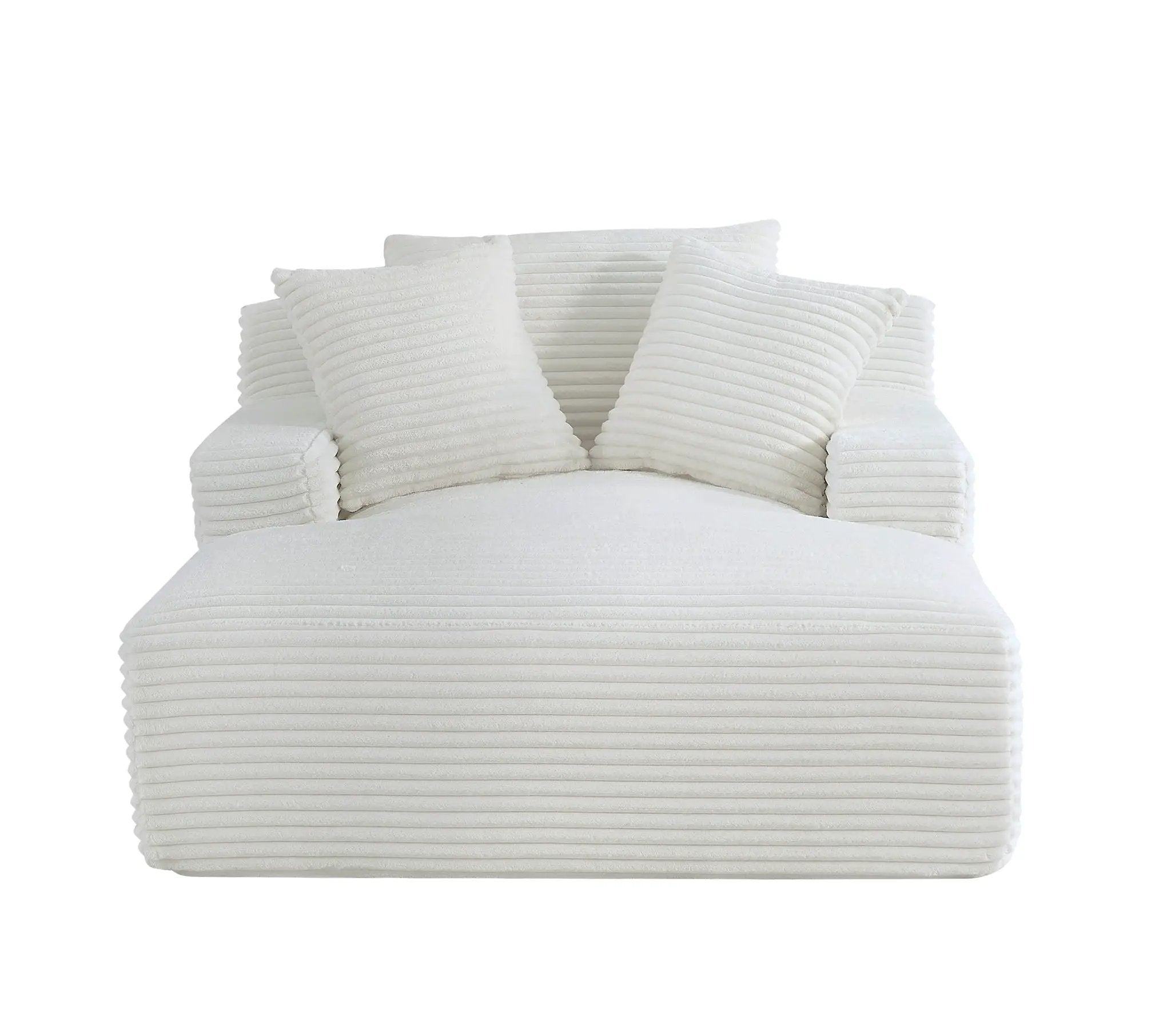 Cloudline - Oversized Chaise Lounge, Modern Comfy Couch With Full Foam Cushioning, Cozy Sleeper Sofabed by HouseOfZazla