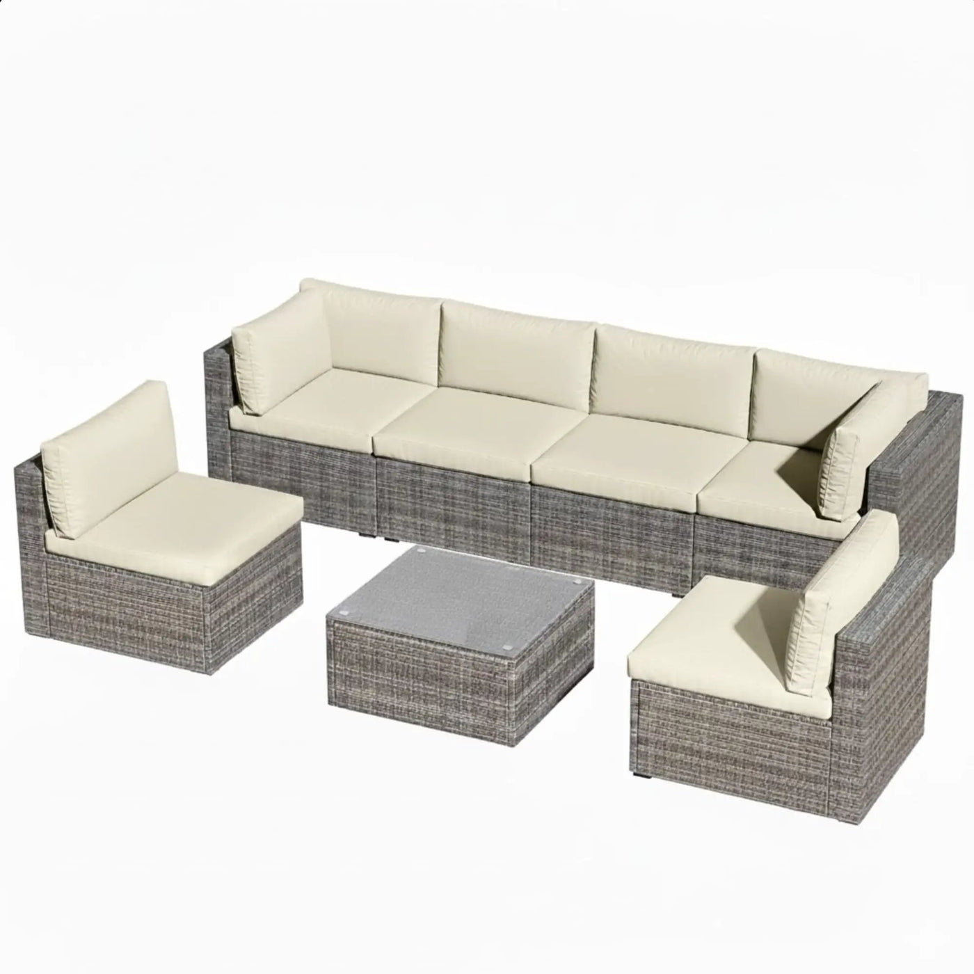 Modern Patio Set With Coffee Table by HouseOfZazla