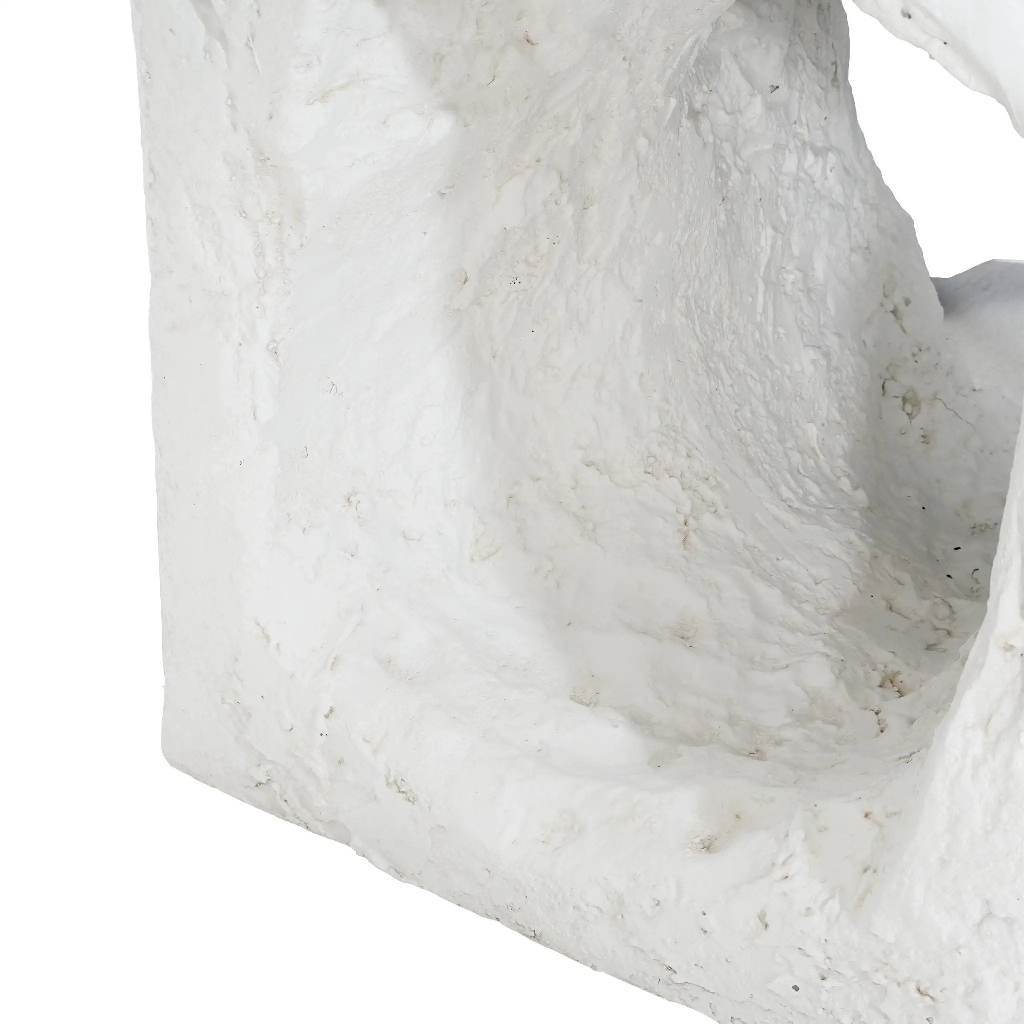 Lyra Outdoor Patio Karst Cave Inspired MGO Side Table White by HouseOfZazla