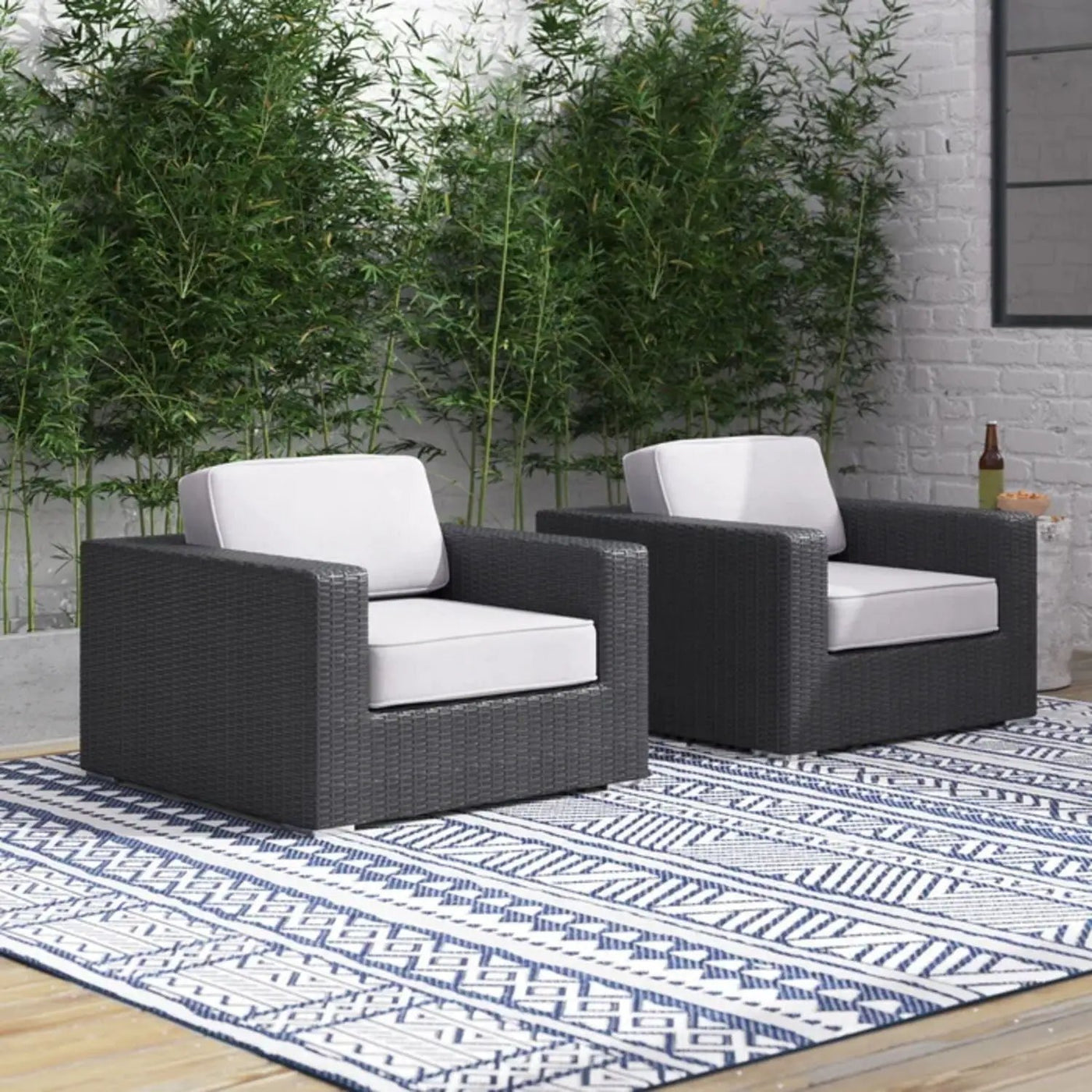 Patio Chair With Cushions Stylish Design by HouseOfZazla