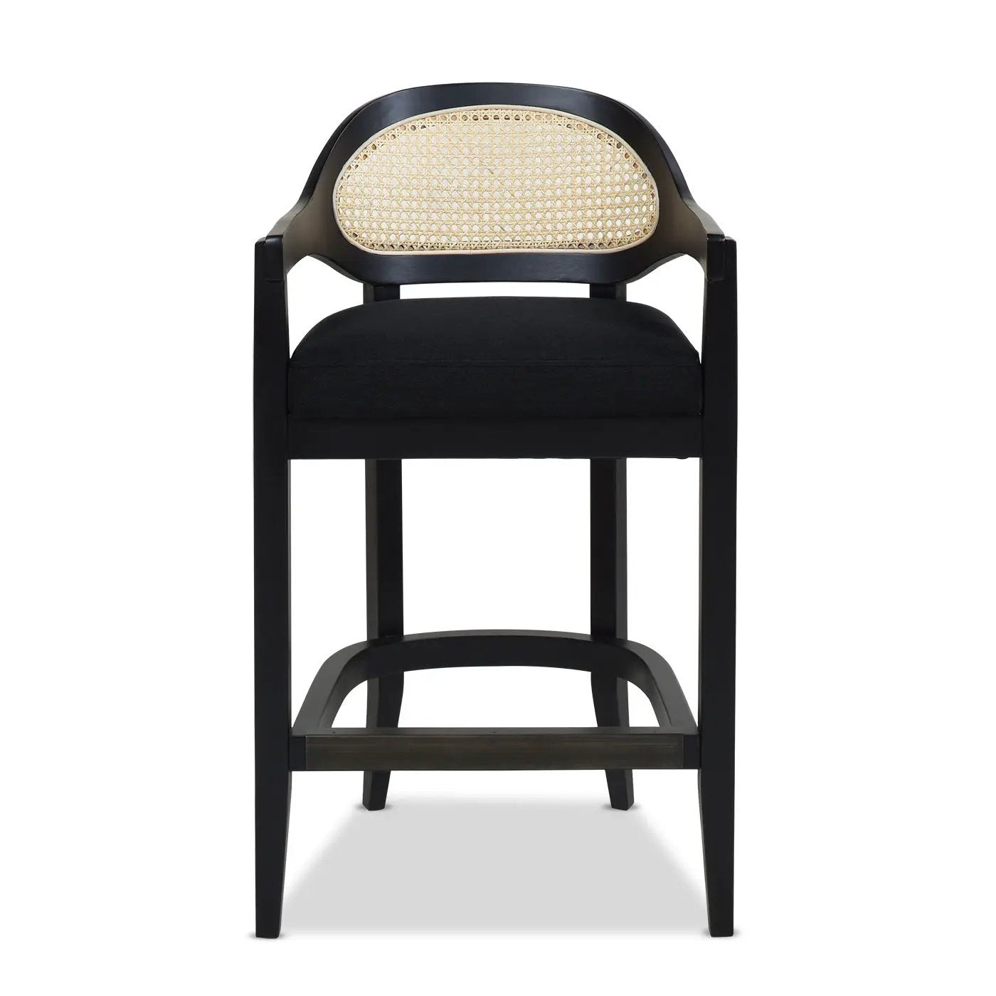 Americana - Mid-Century Modern Cane Back Counter Stool by HouseOfZazla