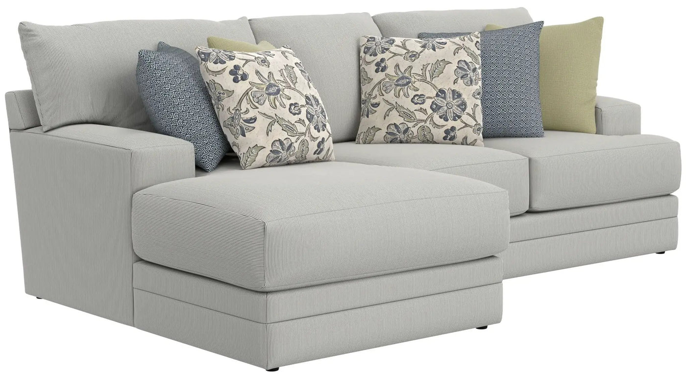 Stockbridge - Sectional With Comfort Coil Seating And 9 Accent Pillows Included by Unique Piece Furniture