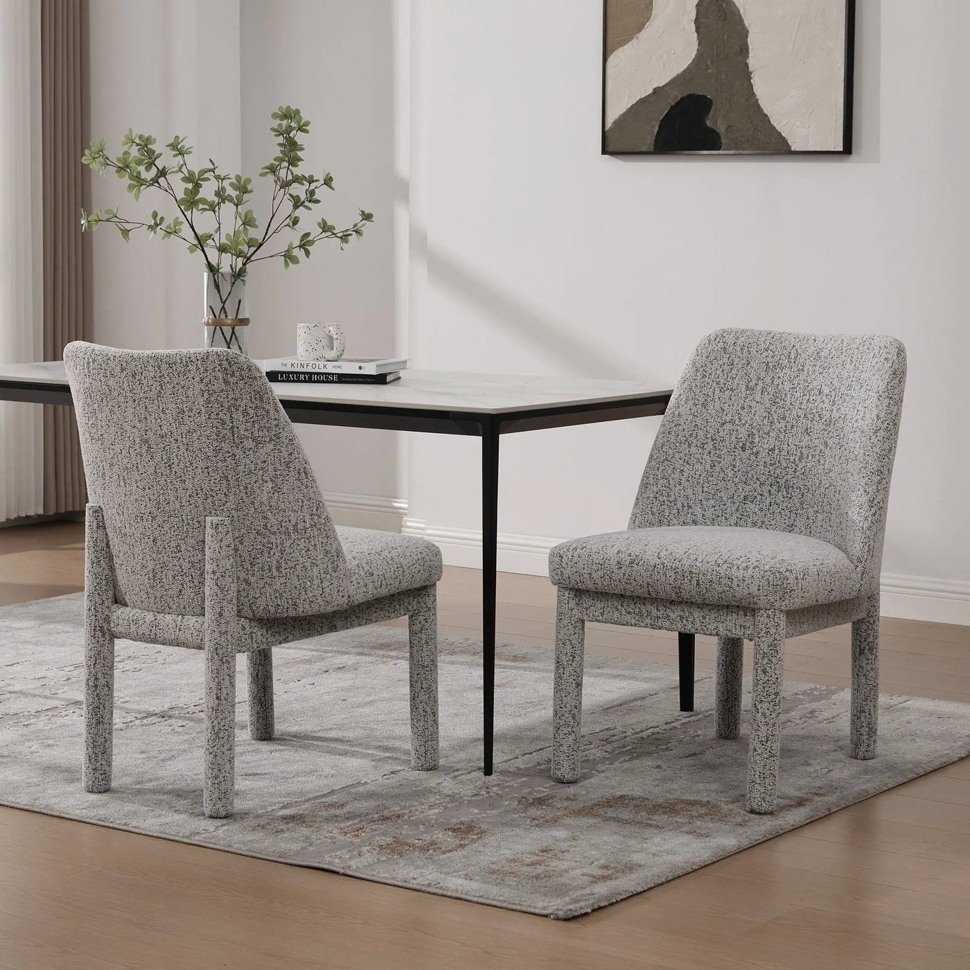 Wide Minimalist Dining Chair by HouseOfZazla