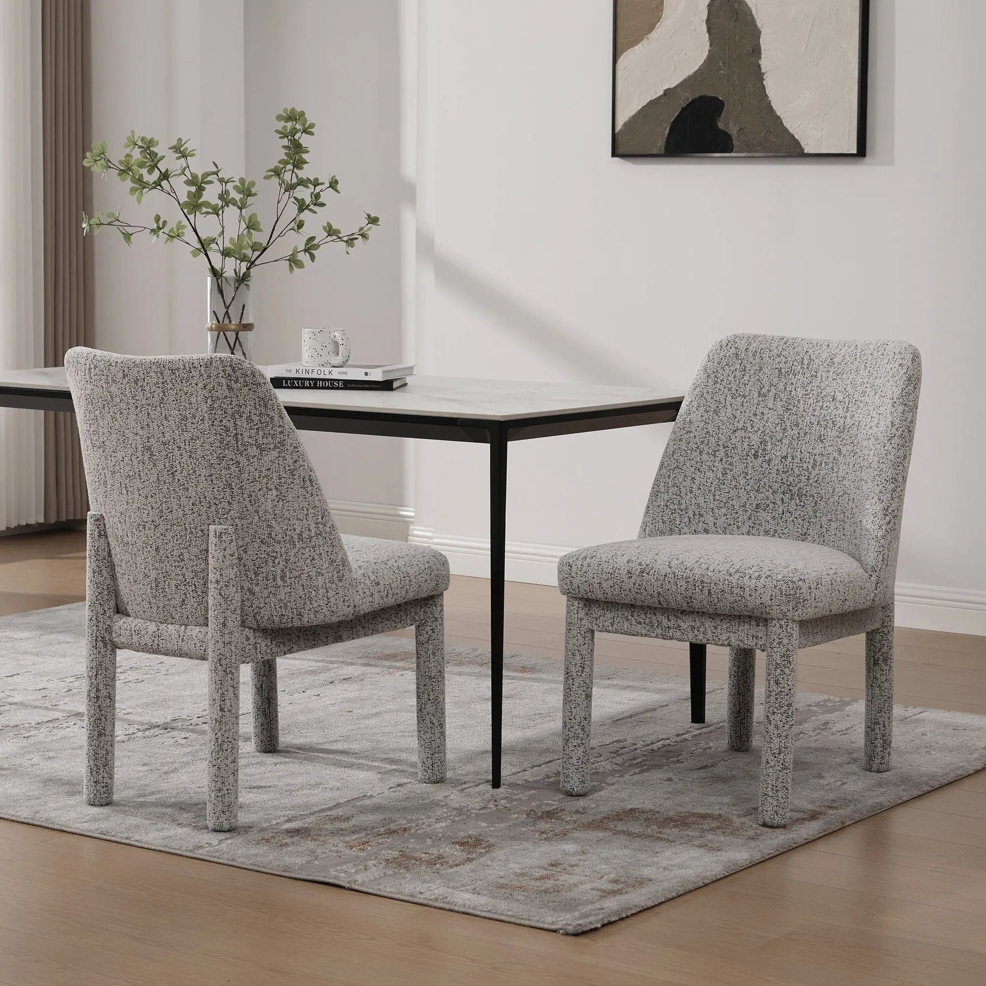 Wide Minimalist Dining Chair by Unique Piece Furniture