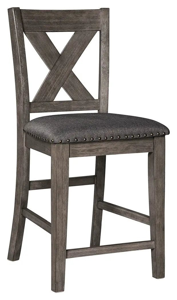 Caitbrook - Upholstered Barstool (Set of 2) - Gray by Unique Piece Furniture