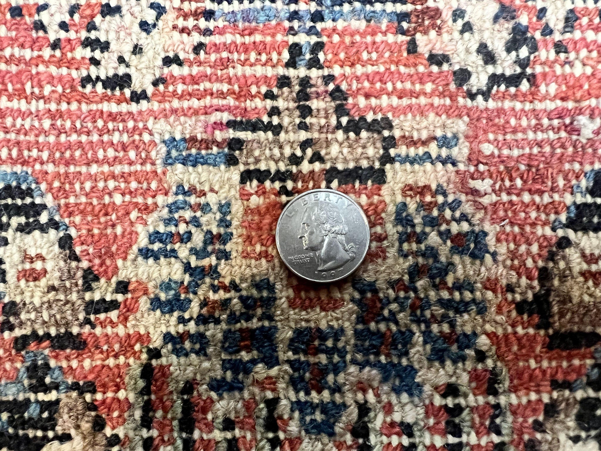 Antique Persian Runner Rug 2.9 x 17, Rare Sarouk Runner, Handmade Wool Rug for Hallway, Red, Floral by Jewel Rugs