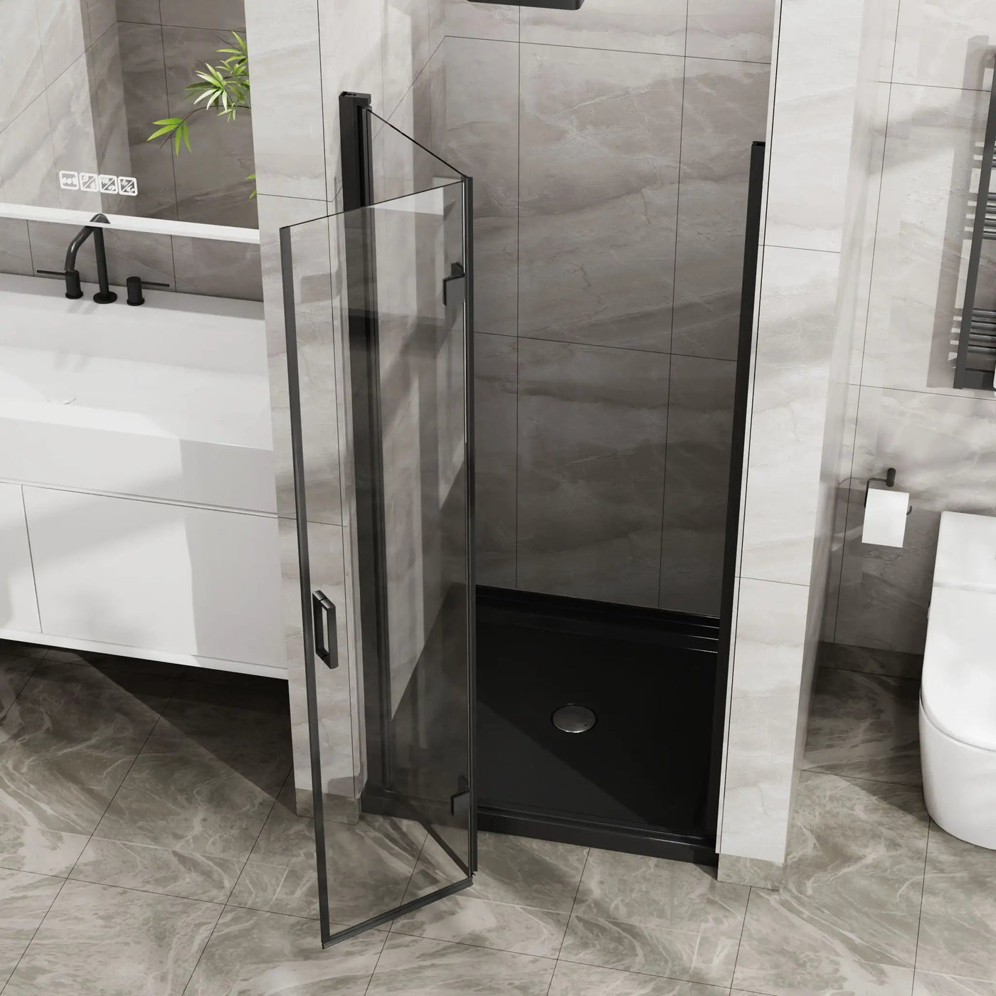 Goodyo - Frameless Glass Shower Door Bifold by HouseOfZazla