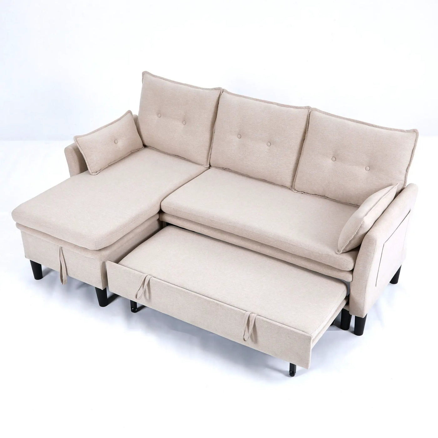 L-Shaped Reversible Chaise Sectional Sofa With Storage by HouseOfZazla