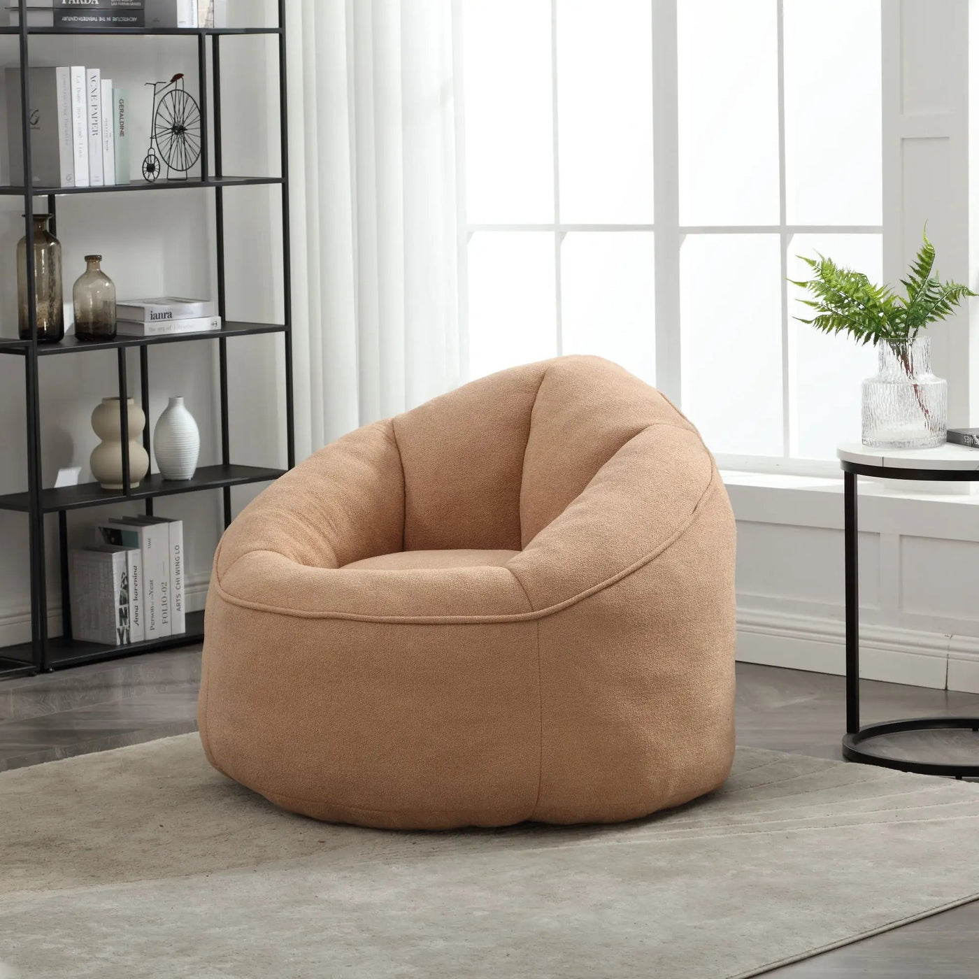 Bedding Bean Bag Sofa Chair High Pressure Foam With Footrest by Unique Piece Furniture
