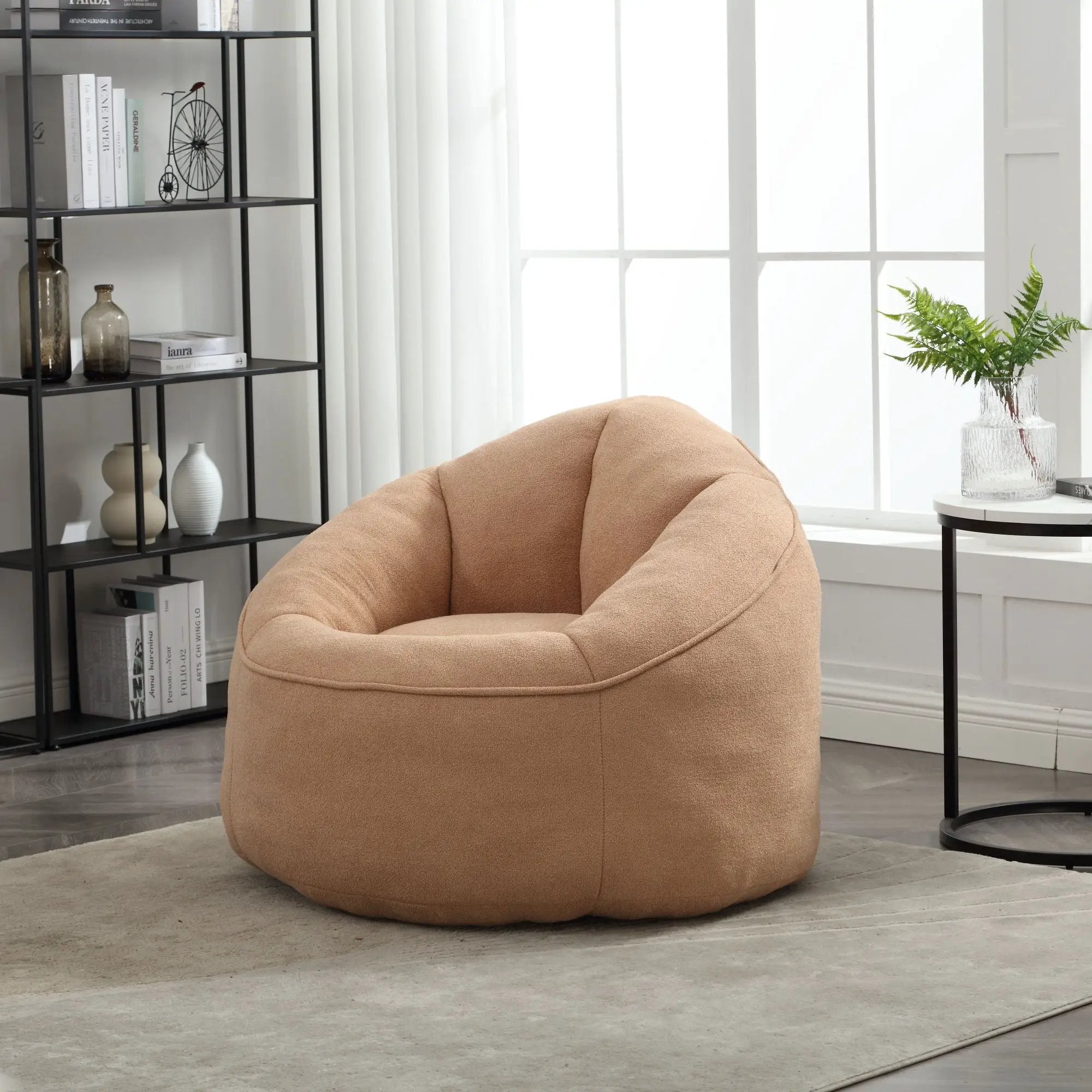 Bedding Bean Bag Sofa Chair High Pressure Foam With Footrest by Unique Piece Furniture