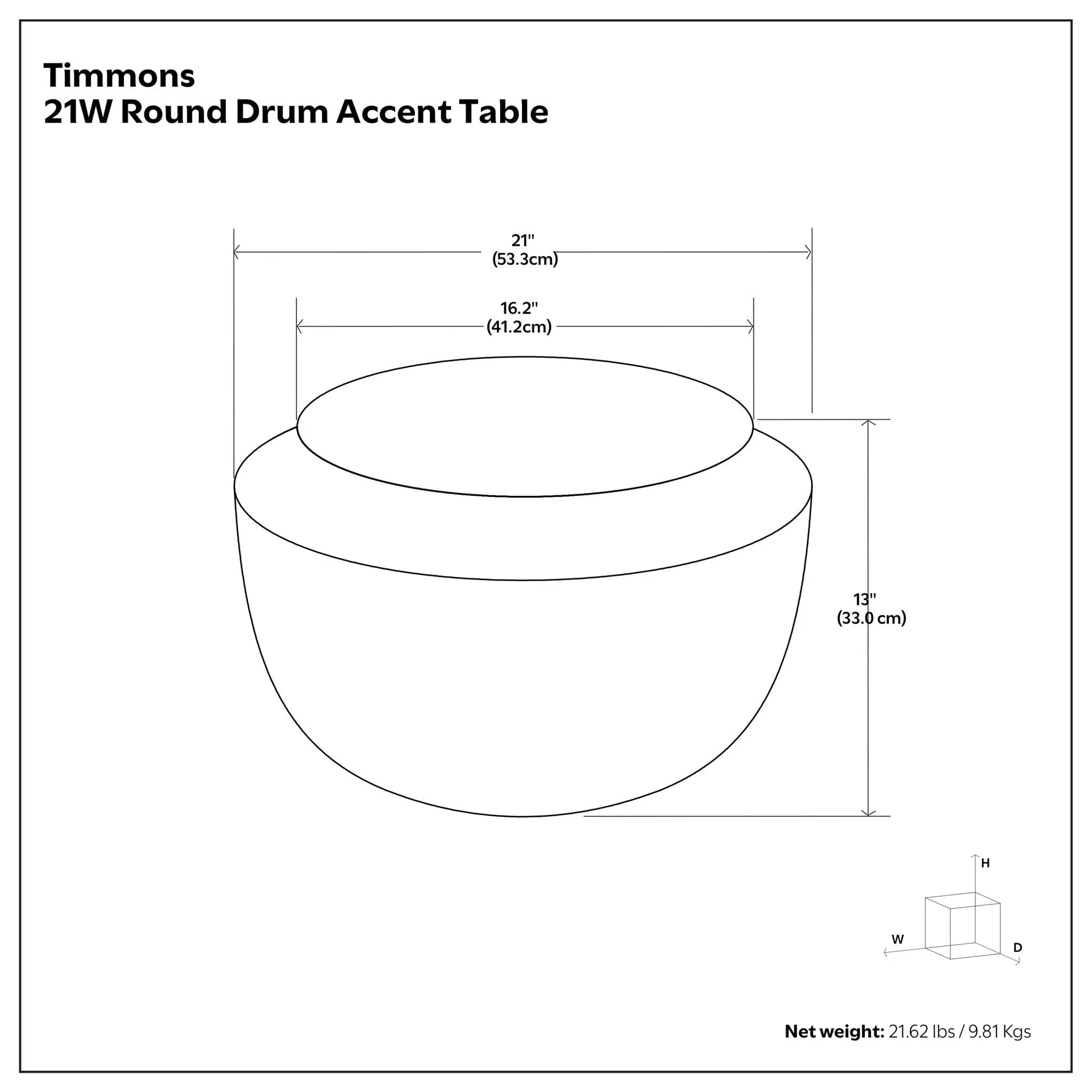 Timmons - Cast Aluminum Coffee Table - Brown by HouseOfZazla