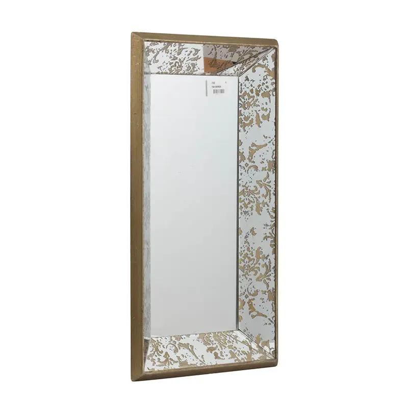 Antique Rectangle Mirror with Floral Accents by HouseOfZazla