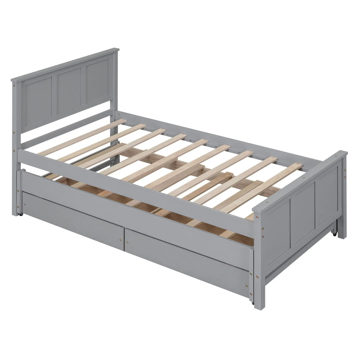 Platform Bed With Trundle And Drawers by HouseOfZazla