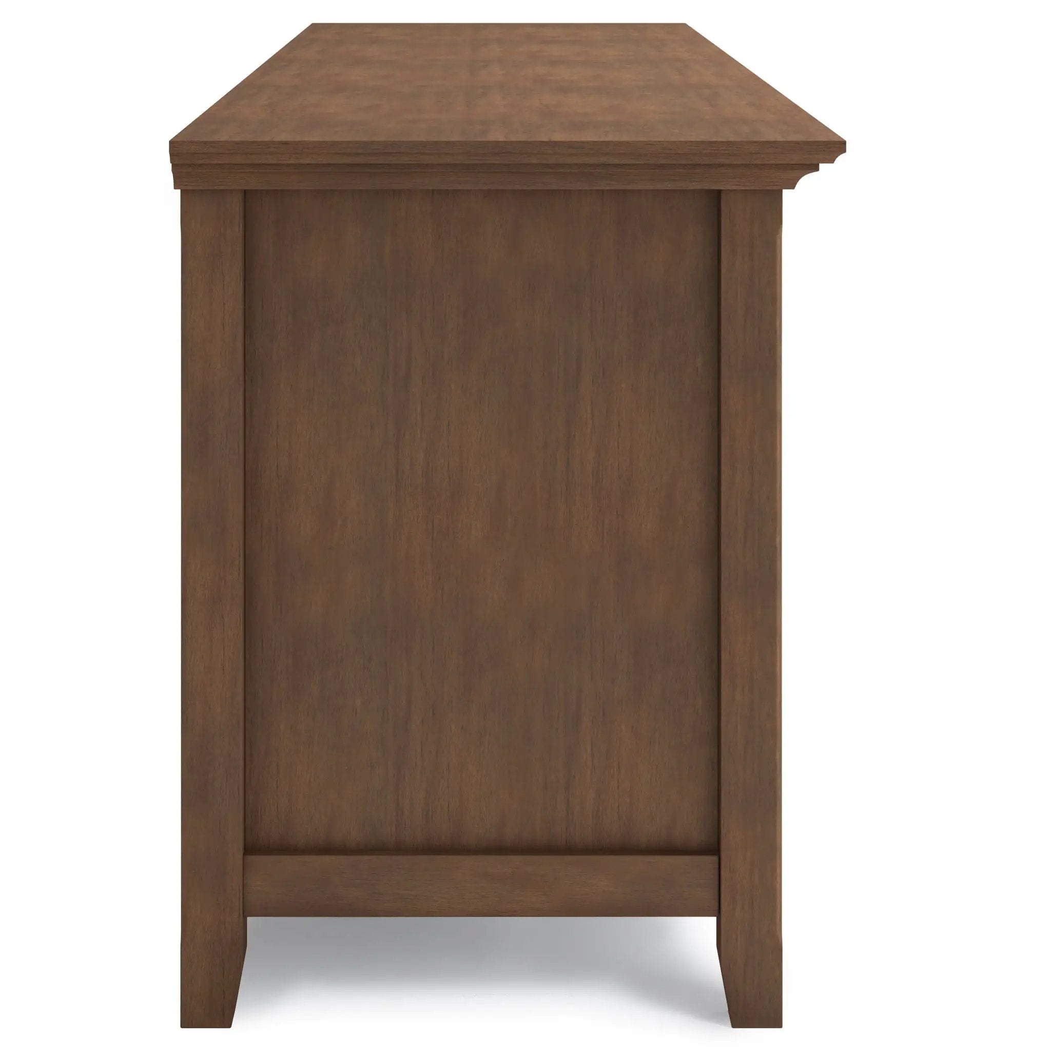 Amherst - Wide TV Media Stand - Rustic Natural Aged Brown by HouseOfZazla