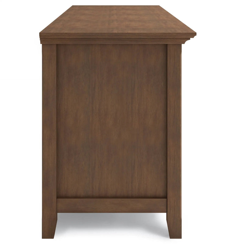 Amherst - Wide TV Media Stand - Rustic Natural Aged Brown by HouseOfZazla
