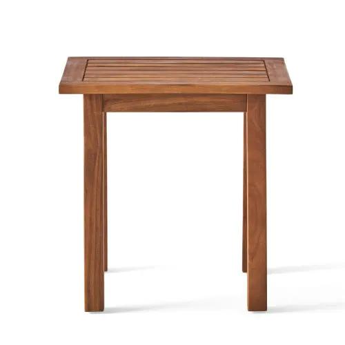 Patio Conversation Set with Acacia Wood Armchairs and End Table by HouseOfZazla