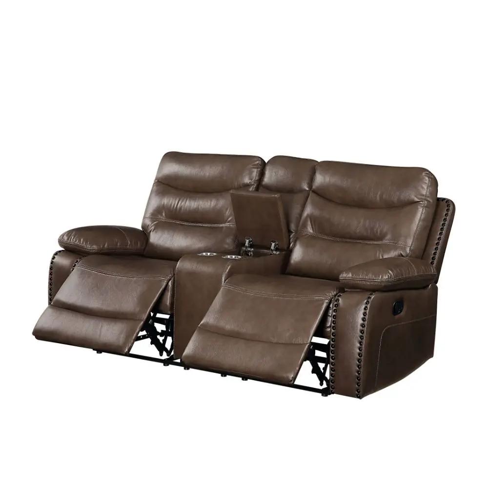 Aashi - Loveseat w/Console (Motion) by Unique Piece Furniture