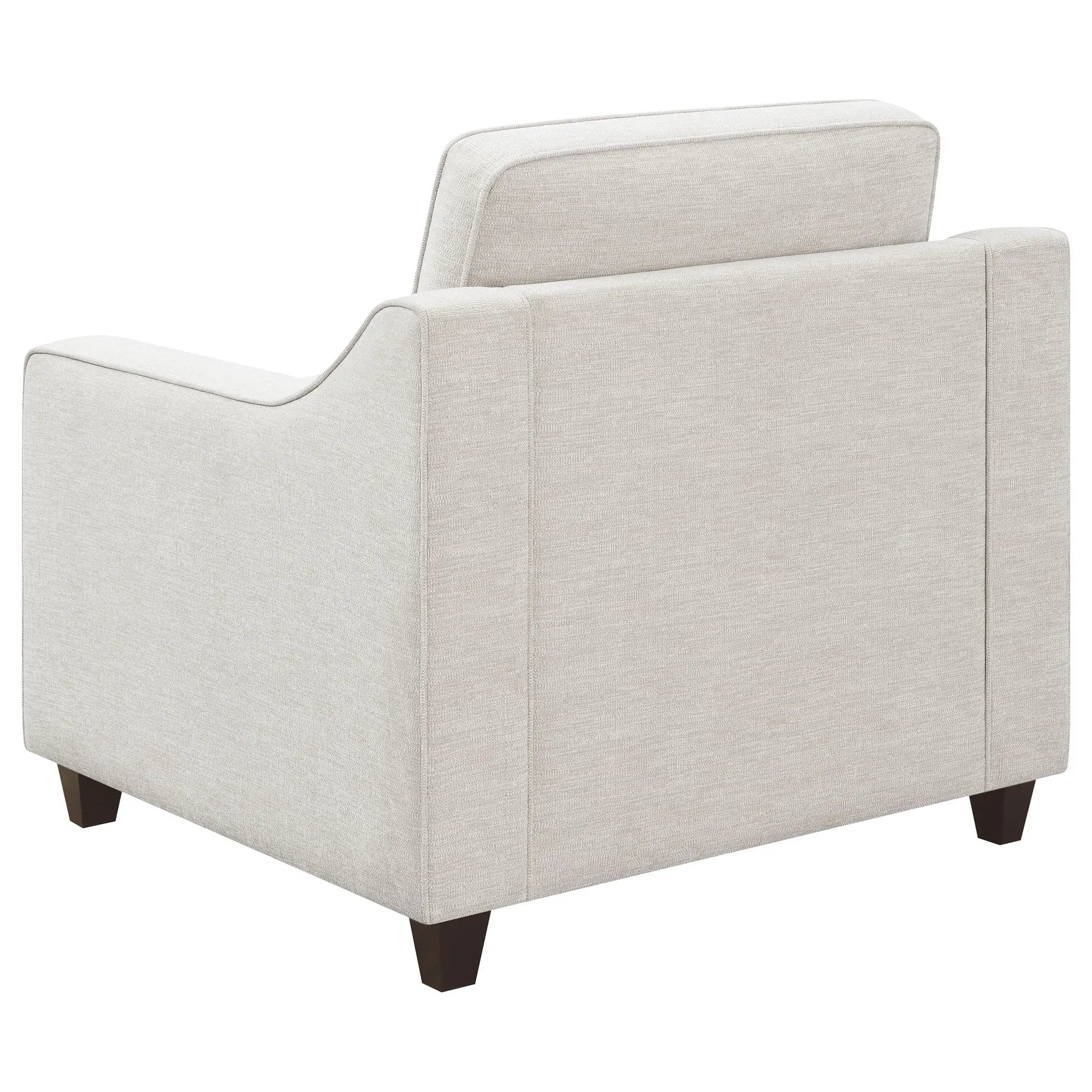 Christine Upholstered Sloped Arm Accent Chair Beige by Unique Piece Furniture
